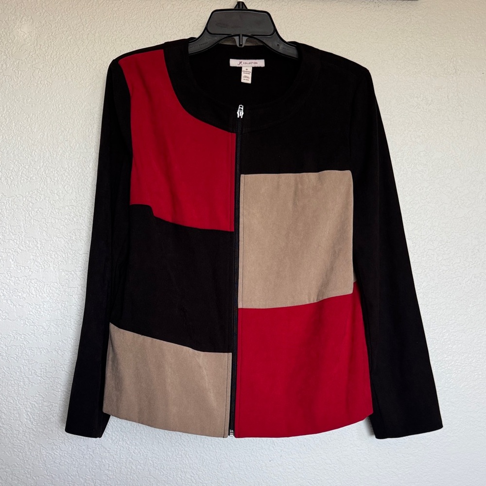 Colorblock Zip-Up Jacket size 12